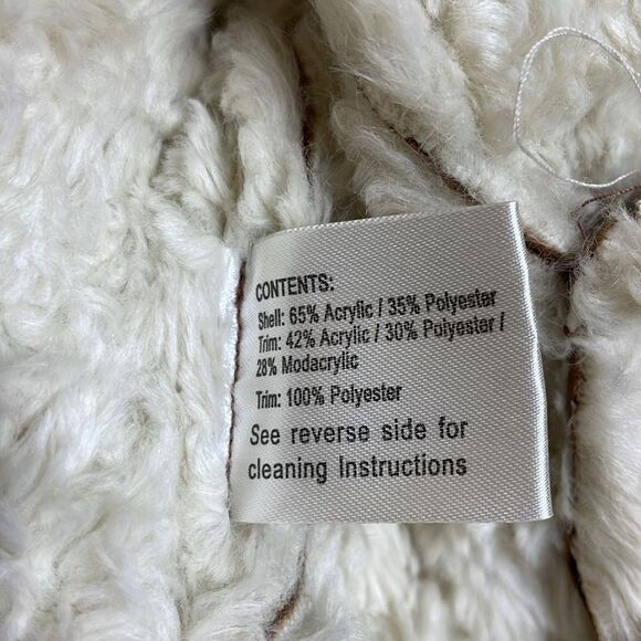 Y2K Vintage Gallery Faux Suede and Fur Penny Lane Short Jacket Small Brown - Picture 8 of 12